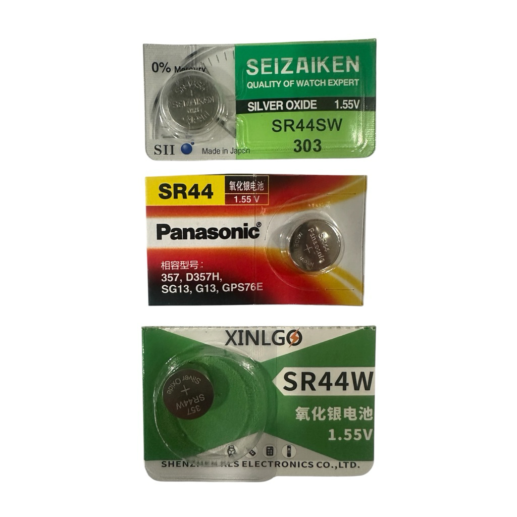 ถ่านSR44W/SR44SW/303/357 silver alkaline1.55V 1ก้อน