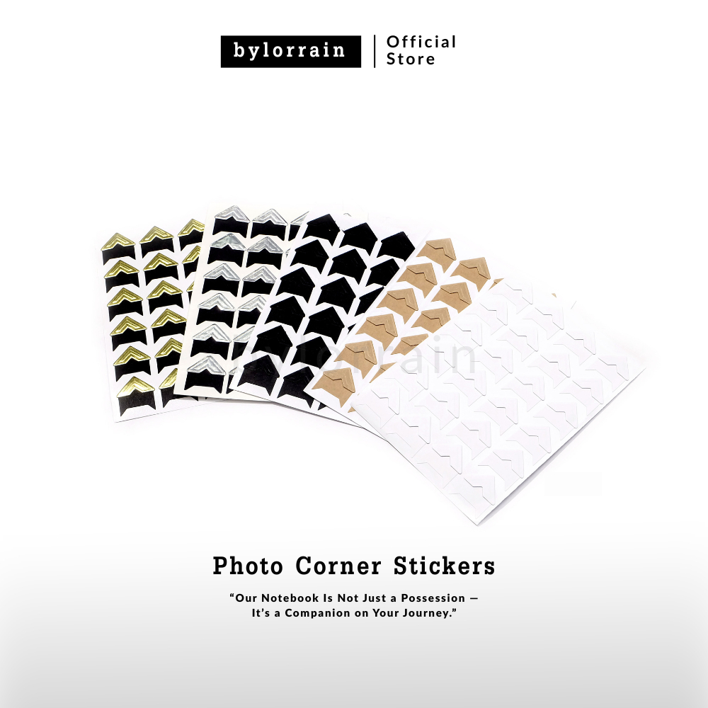 สติ๊กเกอร์ขอบรูปภาพ : Photo Corner Stickers