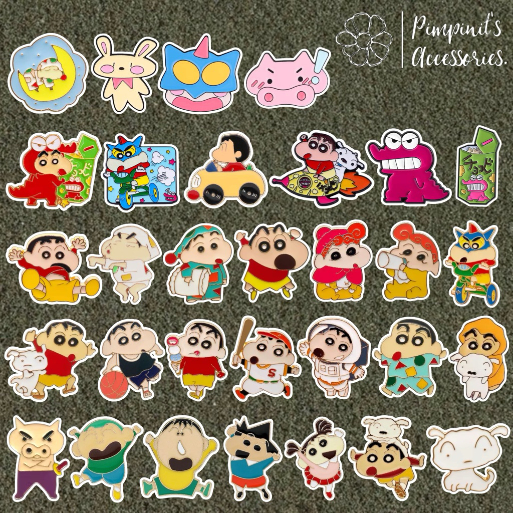 ✿ ร้านในไทยพร้อมส่ง : เข็มกลัดเซ็ทการ์ตูนอะนิเมะญี่ปุ่น | JAPANESE ANIME Enamel Brooch Pin Set.