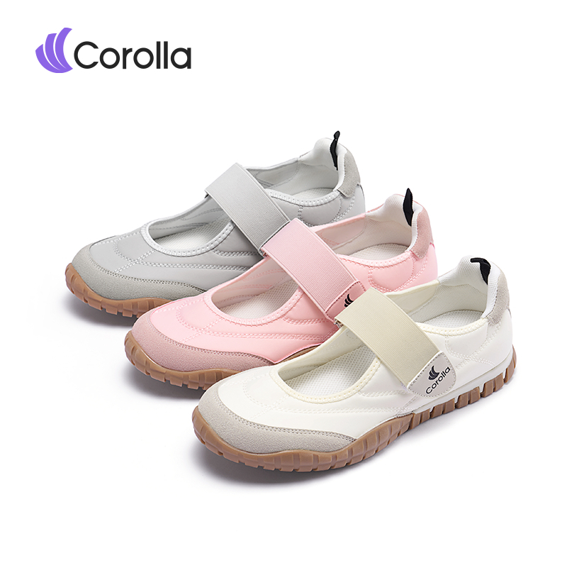 Corolla LiberJane รองเท้าบัลเล่ต์แฟชั่นสำหรับผู้หญิง พื้นนุ่ม สวมใส่สบายๆ เบาและกันลื่น