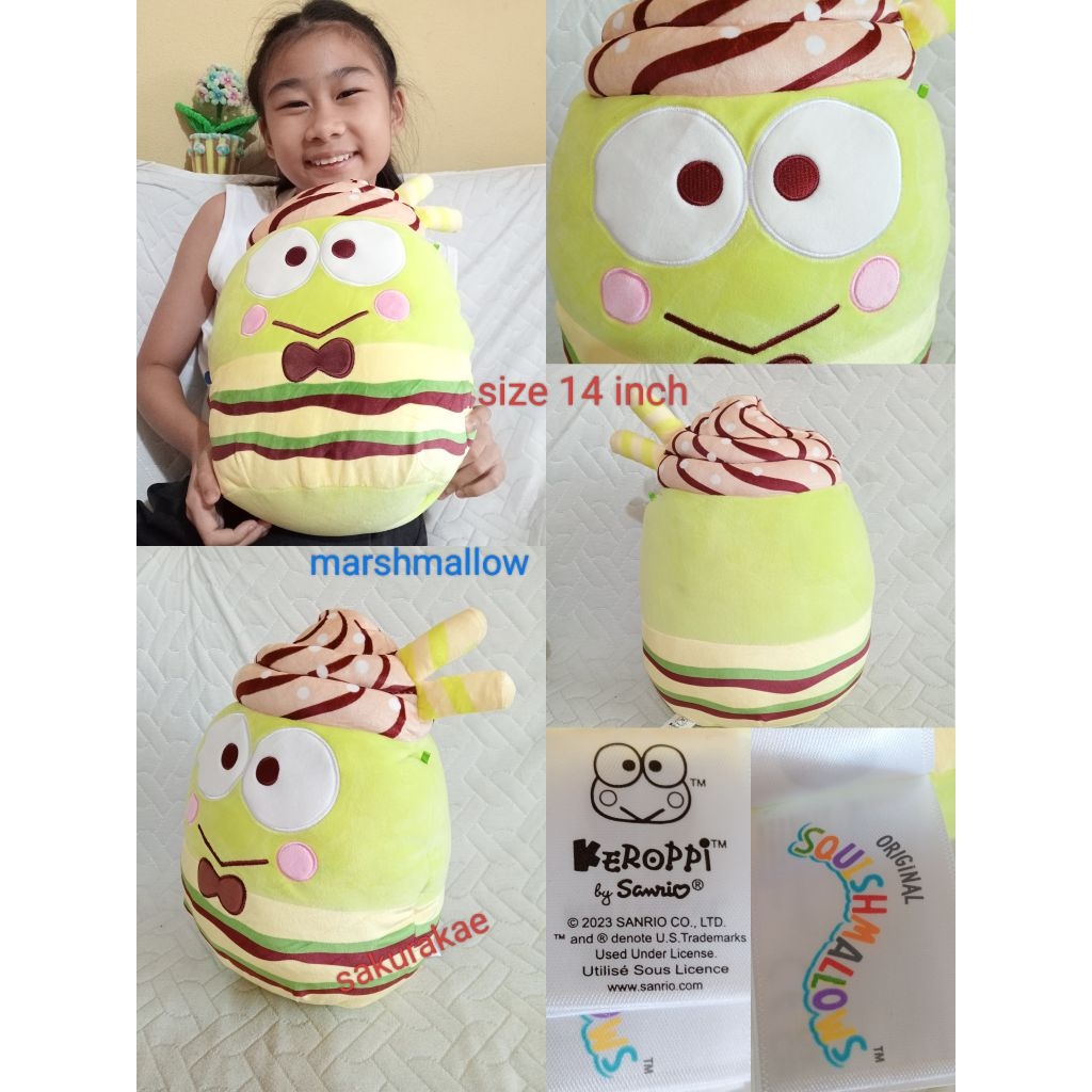 (พร้อมส่ง) ตุ๊กตามือสอง กบเคโระ กบ Kerokerokeroppi เคโระเคโระเคร็อปปิ Sanrio งานลิขสิทธิ์แท้