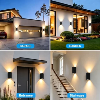 ✨3สี หลอดไฟฟรี ไฟติดผนัง หลอดไฟ led E27 ไฟกิ่งกันน้ำ โคมไฟภายนอก สวน สวนติดผนังกลางแจ้งตกแต่งทางเดิน