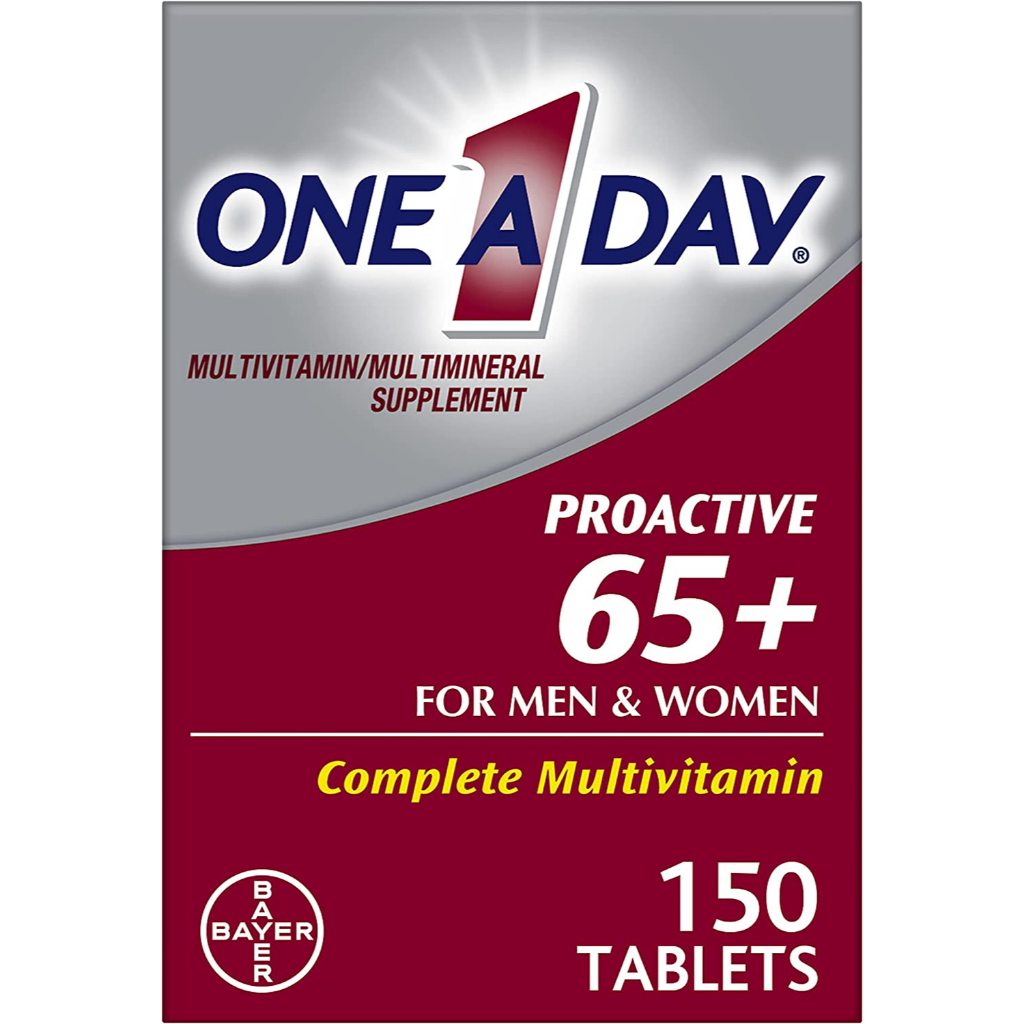 [ของแท้ 100%] ONE A DAY PROACTIVE 65+ FOR MEN & WOMEN COMPLETE VITAMIN MULTIVITAMIN MULTIMINERAL SUPPLEMENT 150 TABLETS