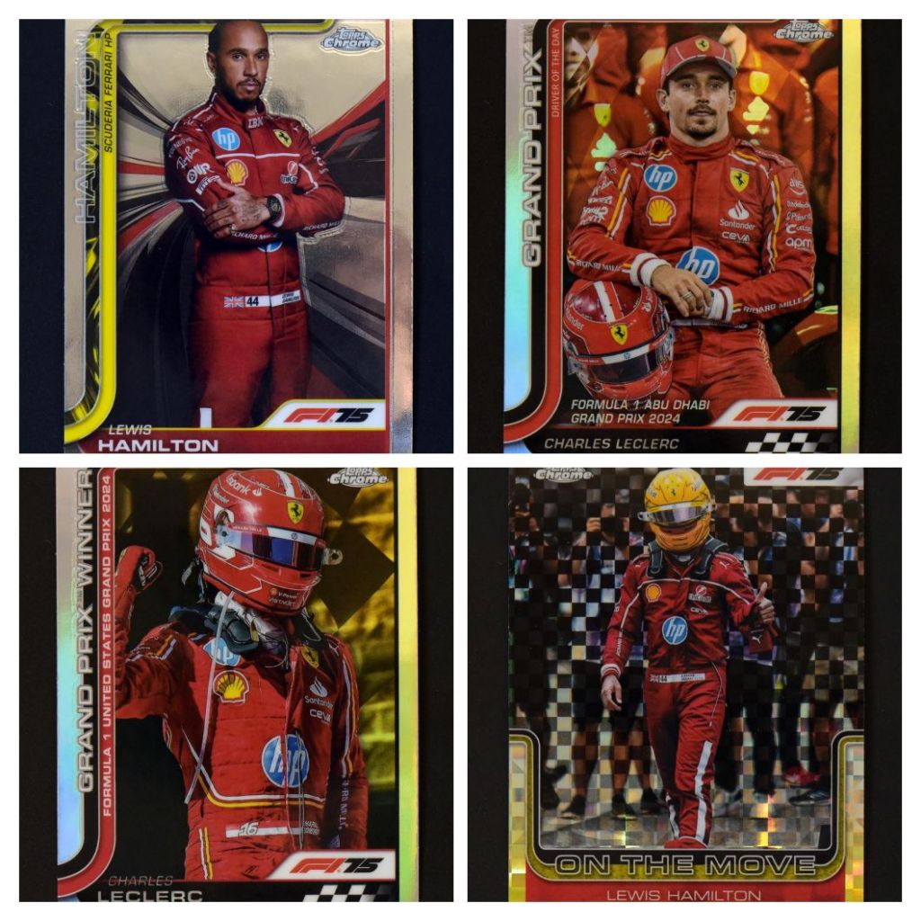 การ์ดฟอร์มูล่าวัน Topps Chrome Formula 1 F1 Scuderia Ferrari HP