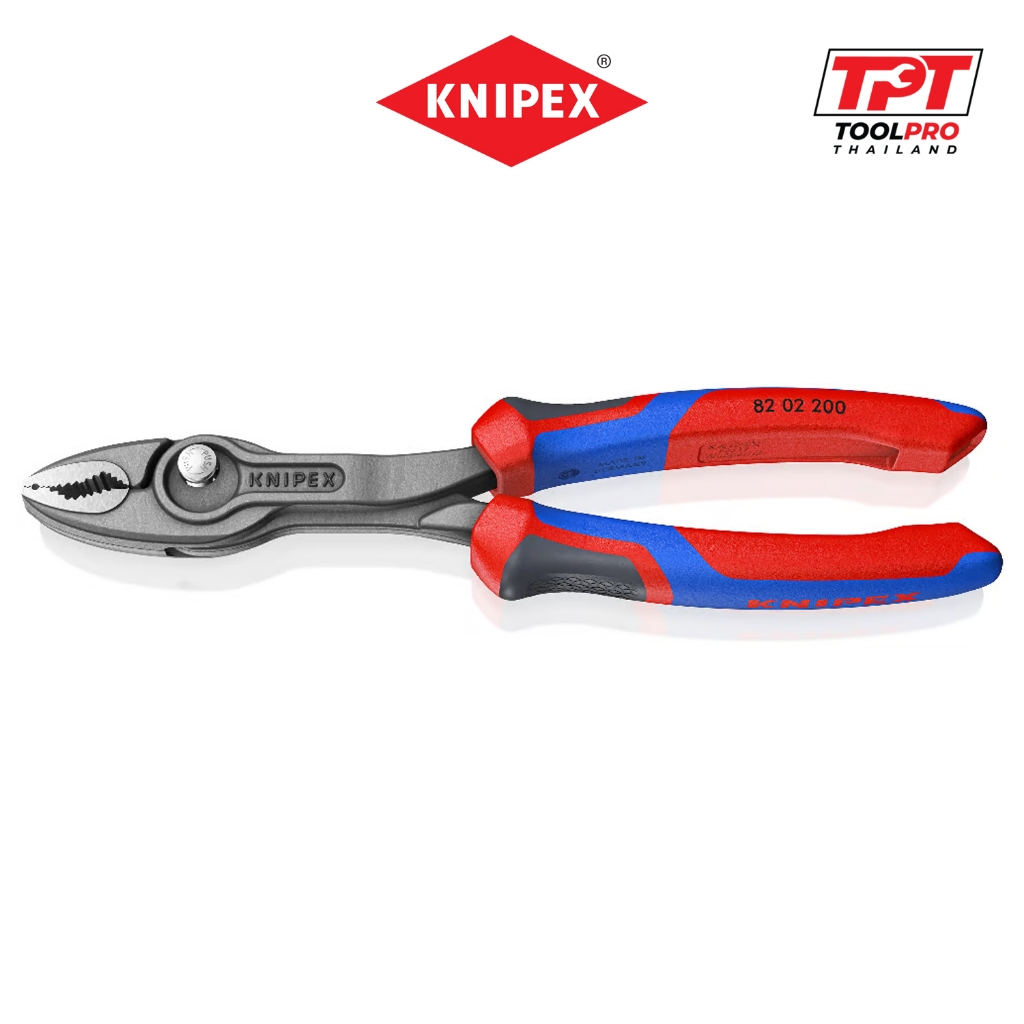 Knipex คีมปากขยาย 200mm *KNIPEXtend* TwinGrip Front and Side Gripping Plier (82 02 200)