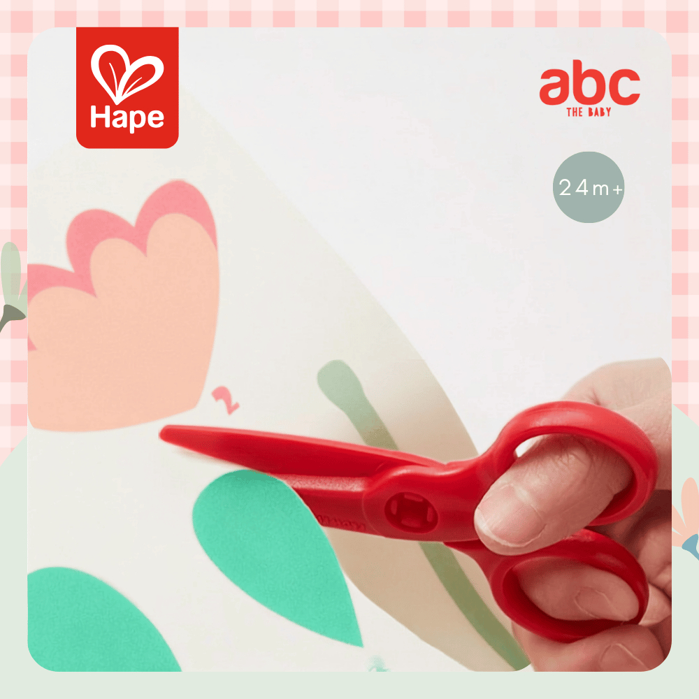 Hape - Kid's Scissors Red مقص أطفال باللون الأحمر 24M+ صورة 2
