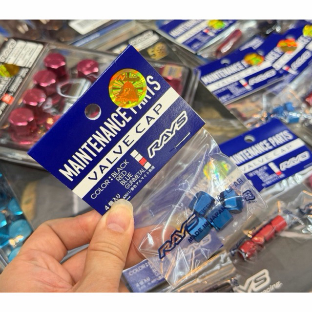 จุ๊บลม Rays Valve Cap Wheel เรย์ Japan แท้ ญี่ปุ่น ฝาลม ฝาปิดลม จุ๊บล้อ engineering จุกลม จุ้บลม จุบล้อ จุบลม ray