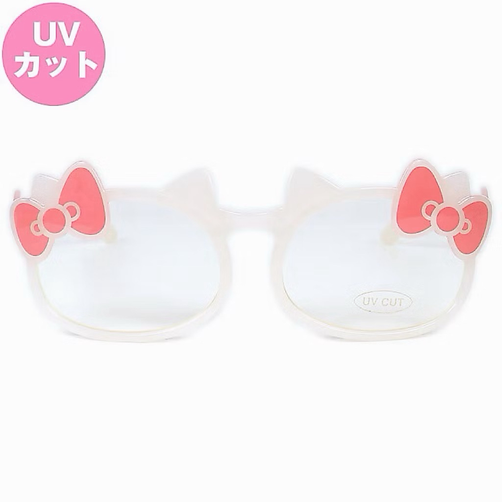 🌟พร้อมส่ง🌟 แว่น Sanrio กัน UV ลายคิตตี้ kitty มี2 สี ชมพู ,ขาว จากญี่ปุ่น🇯🇵