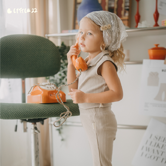 Little22 Minimal Rosalia Set Sleeveless Polo with Bell Bottom เสื้อโปโลแขนกุด  กางเกงขาบาน