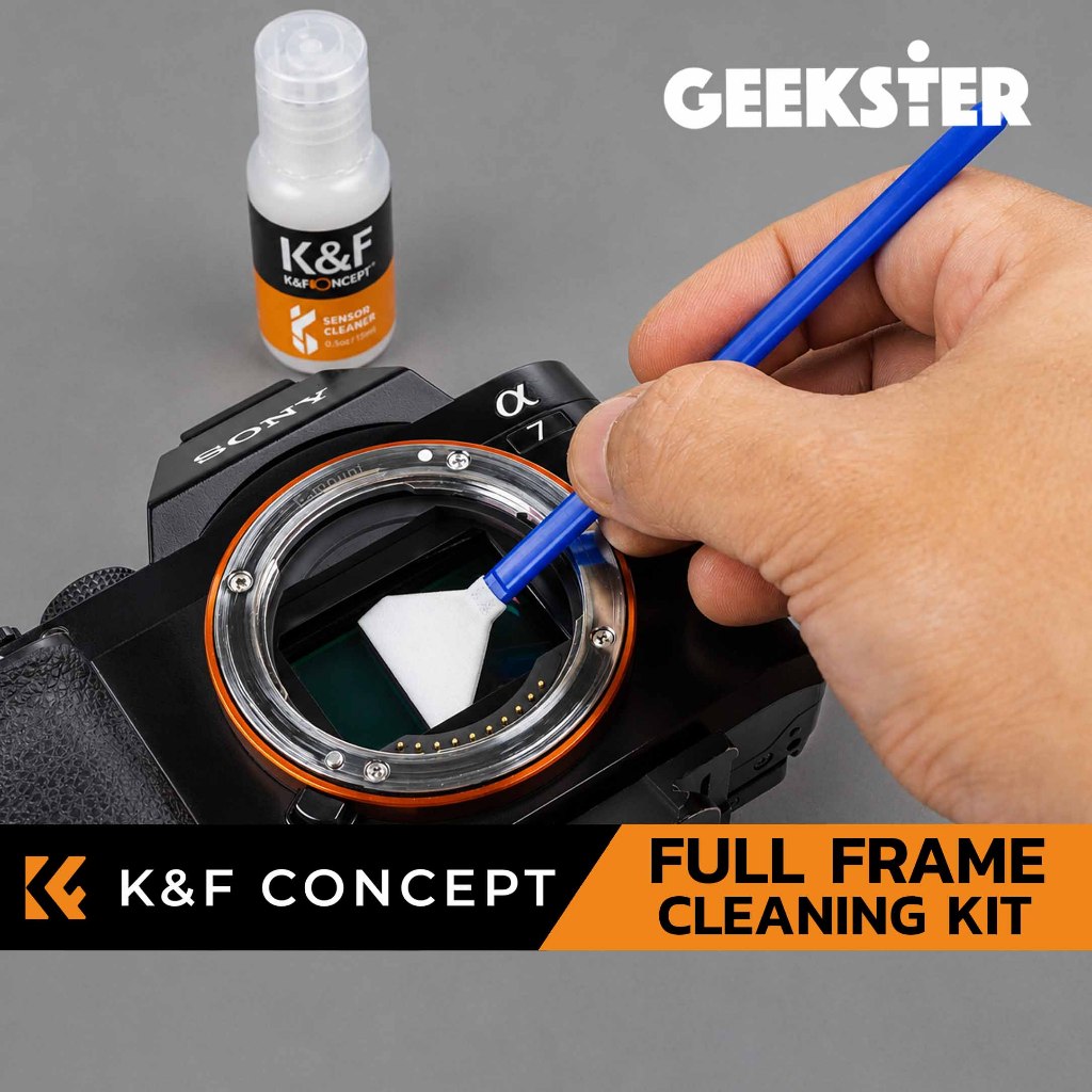 ชุดทำความสะอาดเซ็นเซอร์กล้อง K&F Full Frame Sensor Cleaning Swab 10ชิ้น ไม้ปาด ทำความสะอาด เซ็นเซอร์