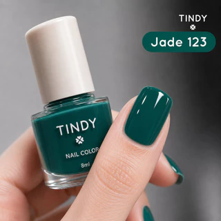 Tindy ยาทาเล็บออแกนิค โทนเรียบหรู ดูดี เนื้อสีเงา ไม่ต้องอบ สีทาเล็บ สีสวย แห้งไว 8 ml