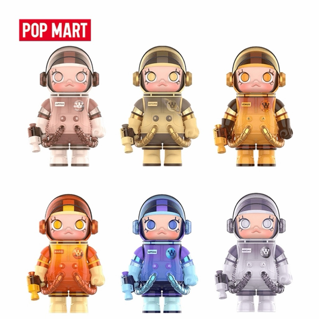 🔥SALE🔥ส่งไว✨[เช็คการ์ด กล่องสวย] MEGA SPACE MOLLY 400% planet Series [POP MART] Saturn/Jupiter/Mars 🪐🌙☄️  ของแท้ 💯✨