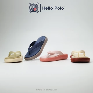 Hello Polo รองเท้าแตะ รุ่น HP8068 รองเท้าแตะหูหนีบ EVA พื้นตึกหนา 4 ซม. น้ำหนักเบา สไตล์มินิมอล