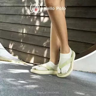 Hello Polo รองเท้าแตะ รุ่น HP8068 รองเท้าแตะหูหนีบ EVA พื้นตึกหนา 4 ซม. น้ำหนักเบา สไตล์มินิมอล