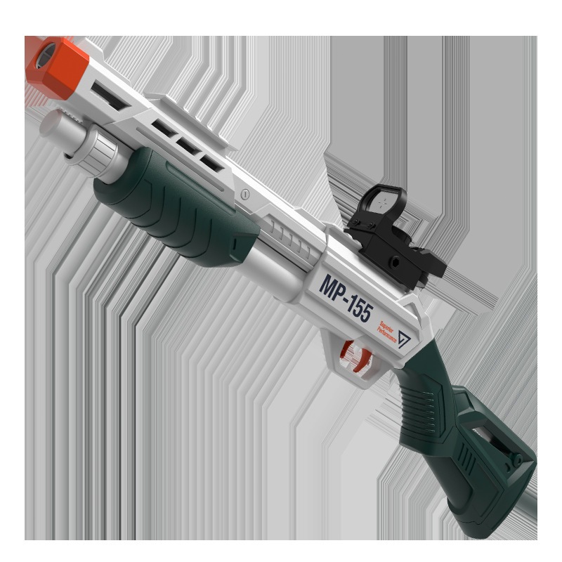 ปืนของเล่นจำลอง MP-155 แบบดีดออกได้ กระสุนนิ่ม EVA ปลอดภัย การต่อสู้กลางแจ้งระหว่างพ่อแม่และลูก มีกระสุนให้