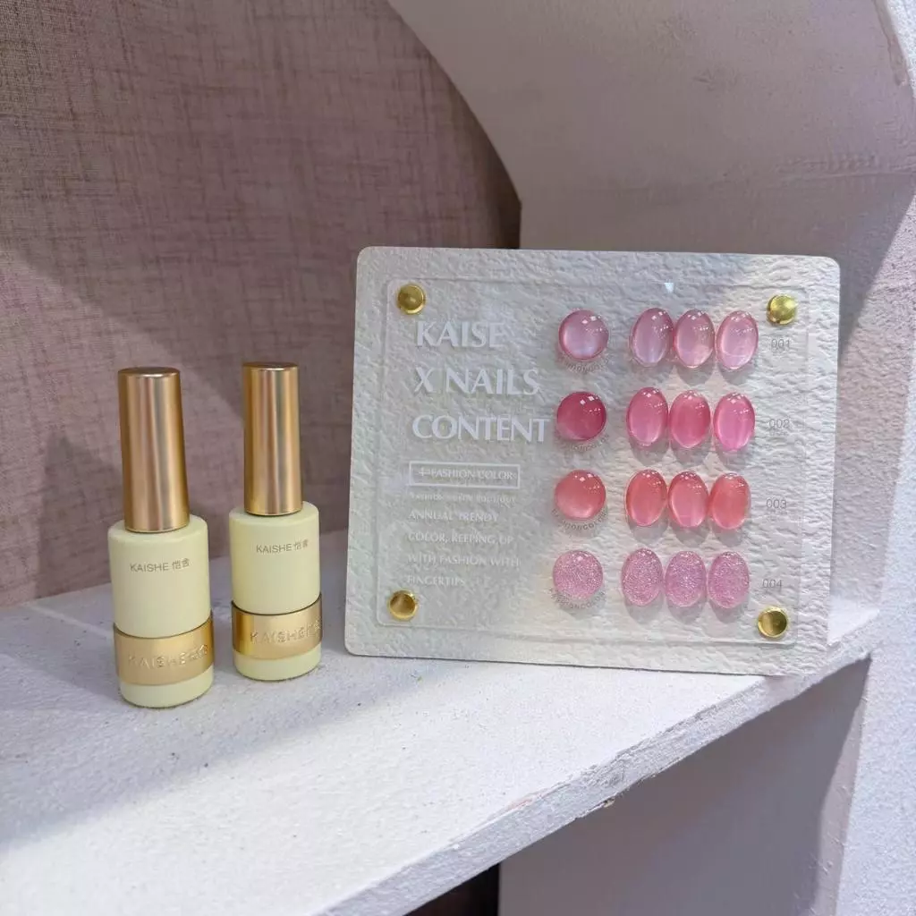 Lovely Pink Two-Tone 4 สี cet eye (KA01) Kaise x Nailscontent