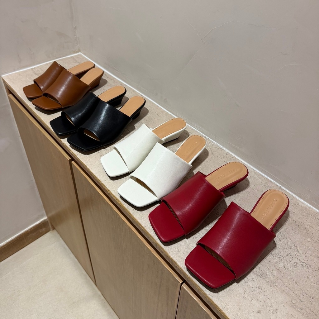 [พร้อมส่ง] WEAR.SOUL #S691-NINA Square Mules