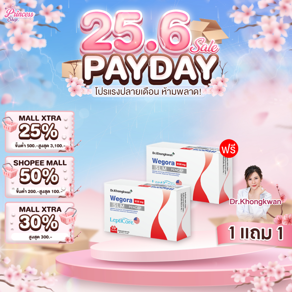 [ โปรโมชั่น 1 แถม 1] Wegora วีโกร่า ปากกาแคปซูล Dr.Khongkwan ดร.ของขวัญ 1กล่อง/10แคปซูล