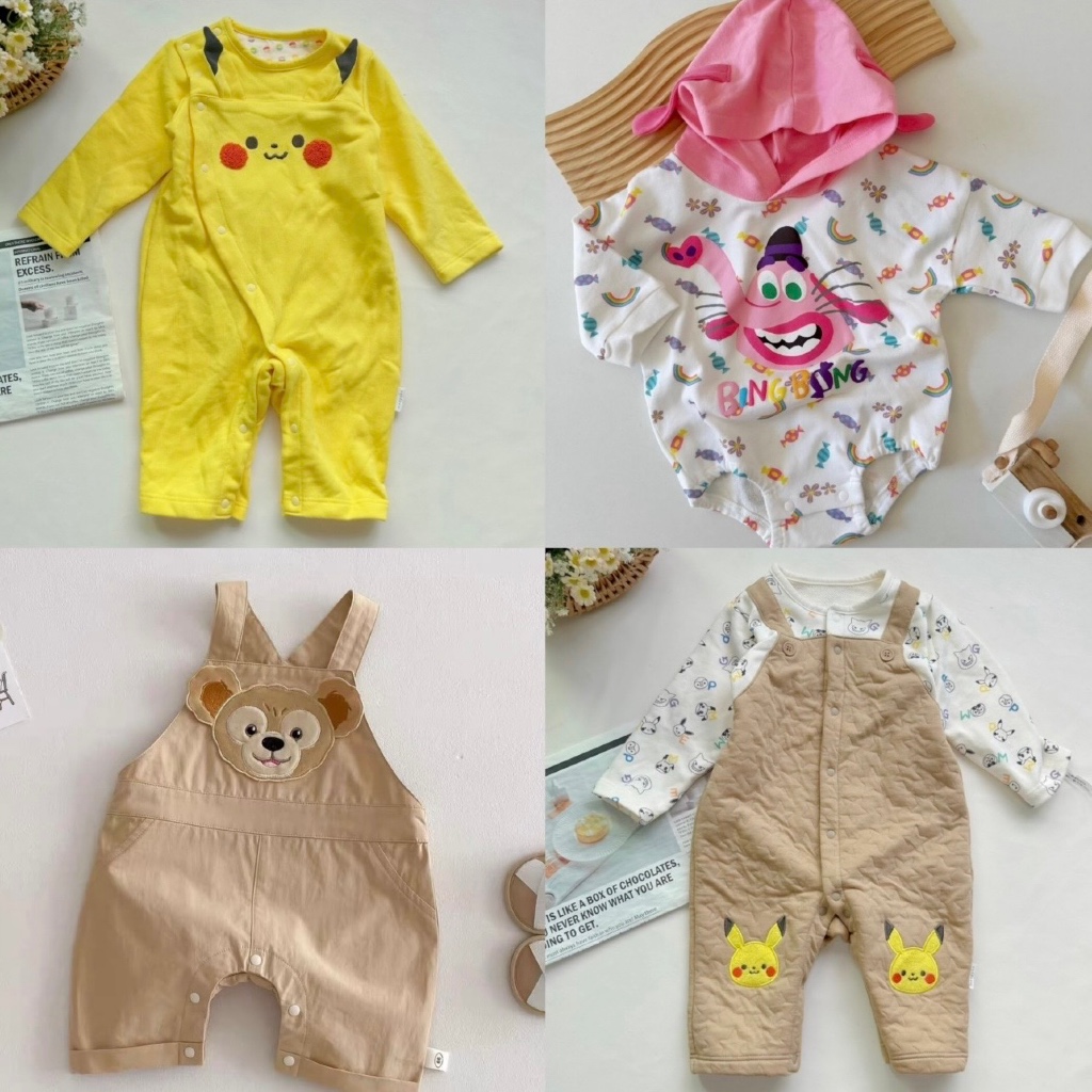 [พร้อมส่ง] เสื้อผ้าเด็ก Pikachu ชุดเด็ก 🇯🇵 Inside Out Duffy เสื้อเด็ก Pokemon