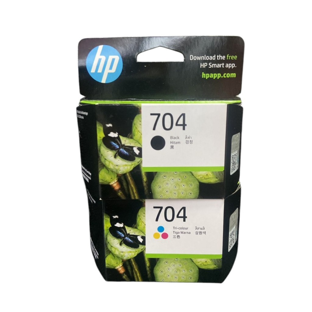 หมึก HP 704 ดำ HP 704 ตลับสี ของแท้100%