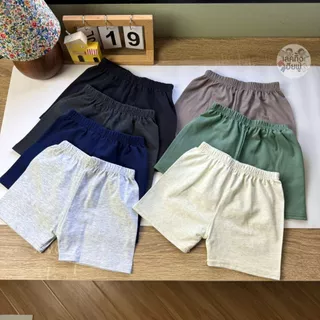 FUFU กางเกงขาสั้นเด็ก สีพื้น Size S-XL อายุ 1-10 ปี ขาสั้นเด็ก เด็กผู้ชาย เด็กผู้หญิง (SHC-5)