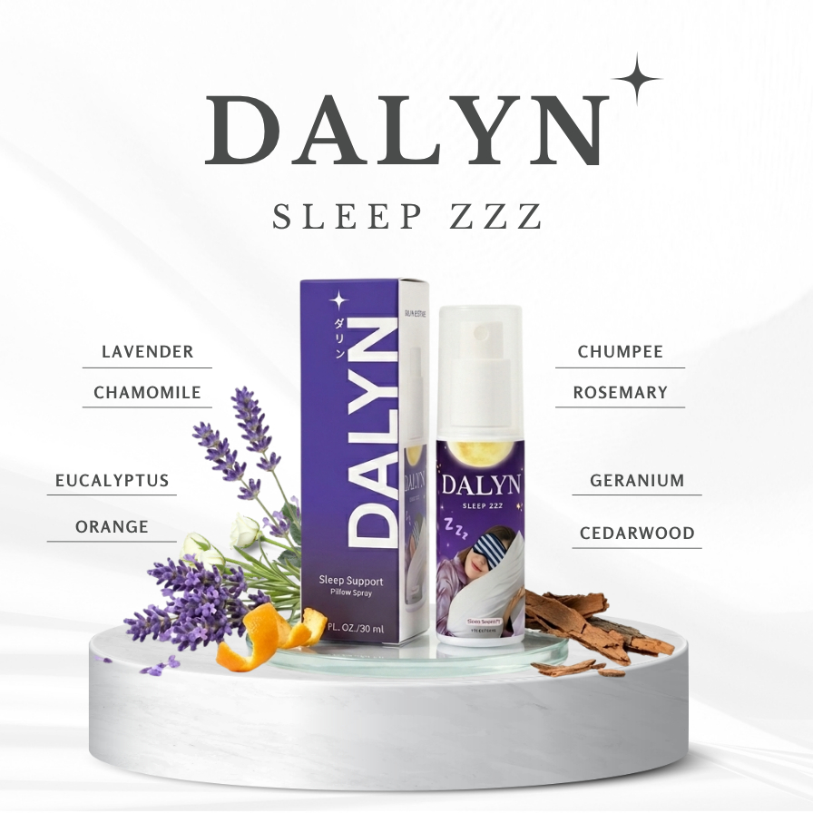 สเปรย์ฉีดหมอน DALYN ช่วยผ่อนคลายในระหว่างนอนหลับ หลับไม่ดี ตื่นมาไม่สดชื่น เพิ่มคุณภาพการนอนดีขึ้น ก