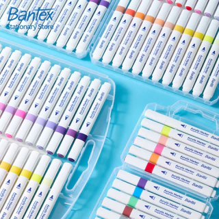 Bantex ปากกาอะคริลิก เมจิกไฮไลท์ ชุดปากกาสีอะคริลิก สำหรับวาดภาพและงาน DIY สีแน่น Marker pen
