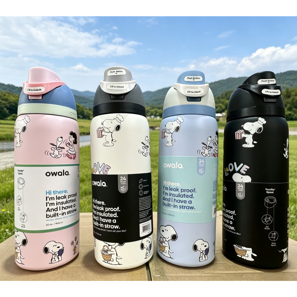 (สินค้าพร้อมส่ง) 𝗢𝘄𝗮I𝗮 𝘅 𝗠𝗶𝗻𝗲.𝗰𝗿𝗮𝗳𝘁 𝗙𝗿𝗲𝗲𝘀𝗶𝗽 สนูปี้ 𝟮𝟰 𝗢𝘇 คอลใหม่ มายคราฟ ขวดน้ำเก็บความเย็น