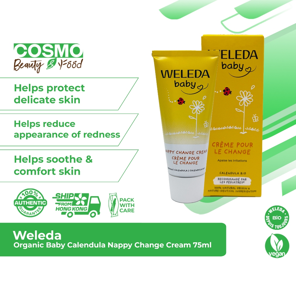 Weleda เบบี้ คาเลนดูล่า แนปปี้ เชนจ์ ครีม 75 มล.