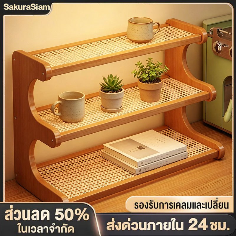 SKS ชั้นวางของบนโต๊ะ ที่วางแก้วกาแฟ ชั้นวางของอเนกประสงค์  ประหยัดพื้นที่ ติดตั้งง่าย แข็งแรง