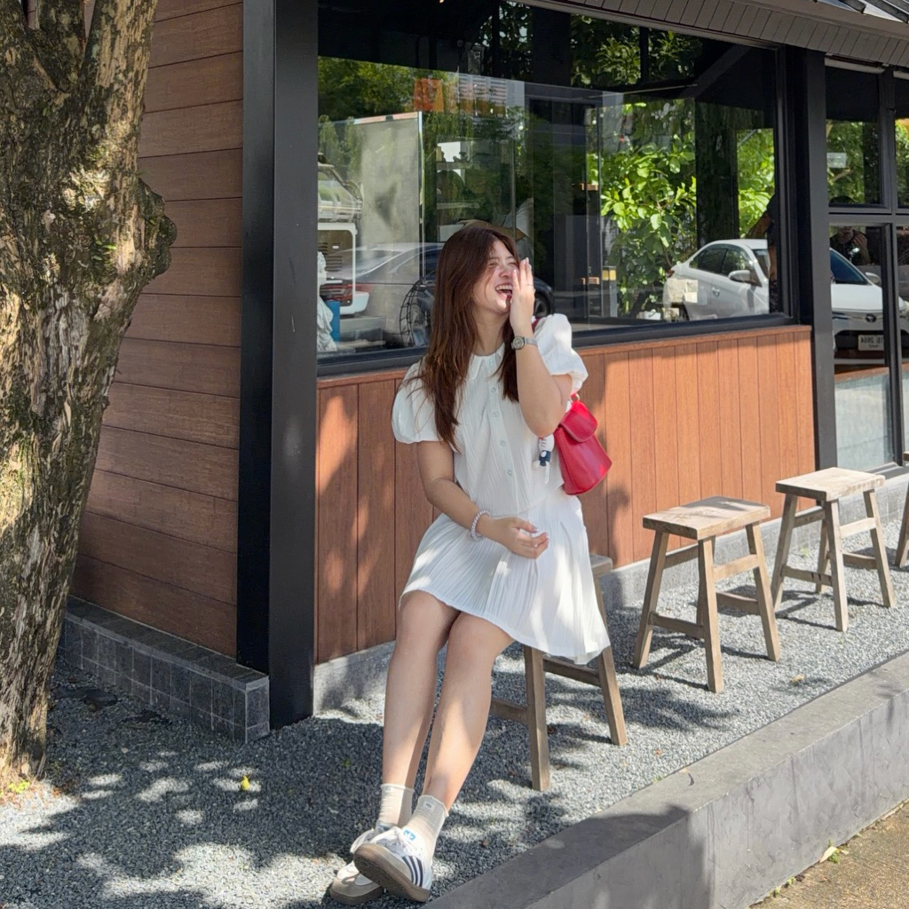 Amy shirt เสื้อเชิ้ตคอบัวแขนตุ๊กตา