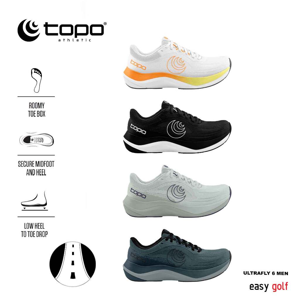 TOPO ATHLETIC ROAD ULTRAFLY 6   MEN'S RUNNING SHOES รองเท้ากีฬา วิ่งถนนผู้ชาย