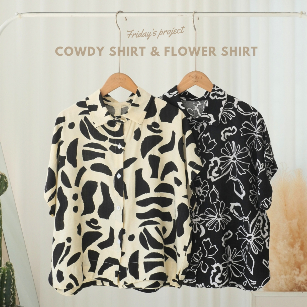 cowdy shirt เสื้อเชิ๊ตผ้าพริ้ว เนื้อผ้าไม่หนาใส่สบาย