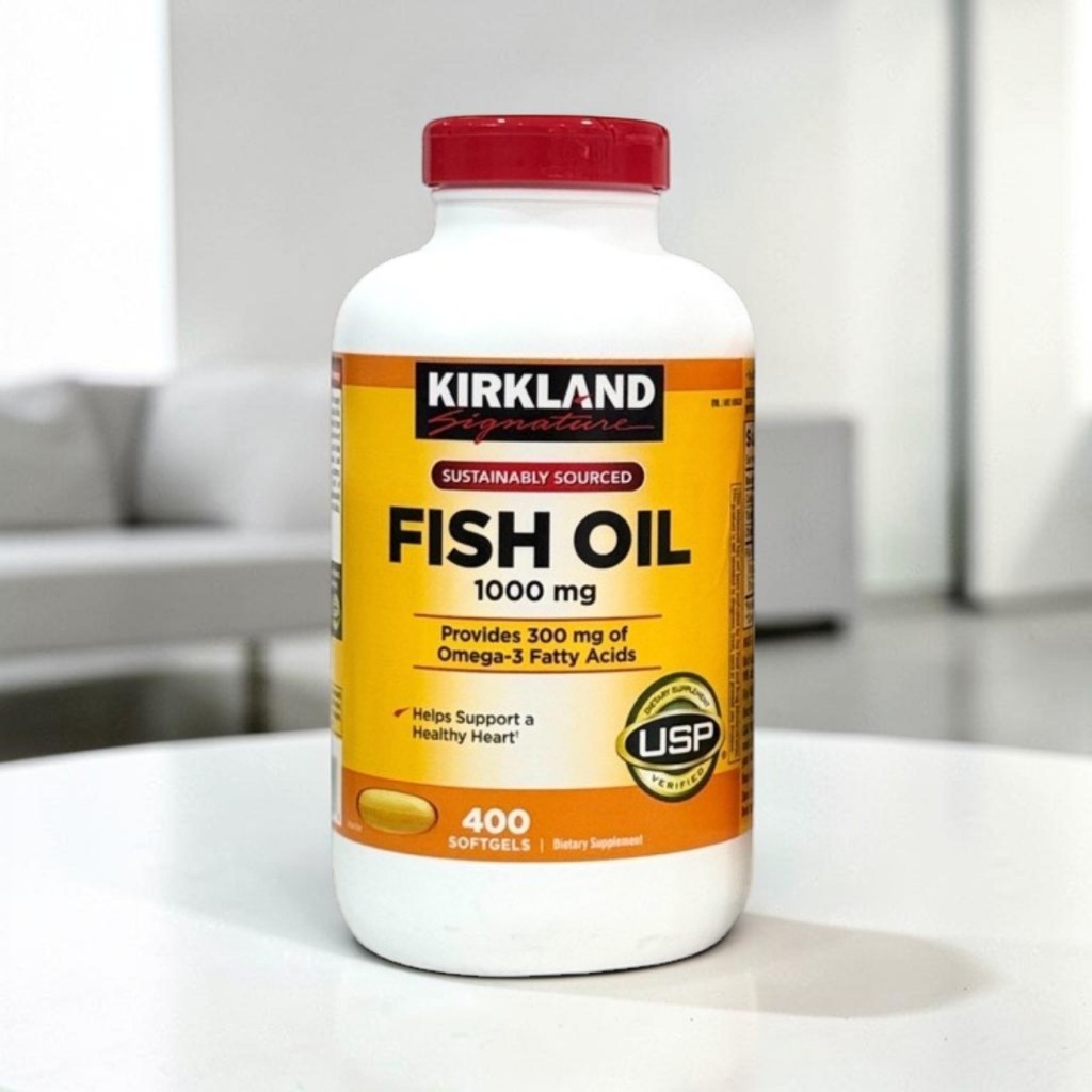 Kirkland Signature Fish Oil ขนาด 1000 mg. จำนวน 400 ซอฟต์เจล