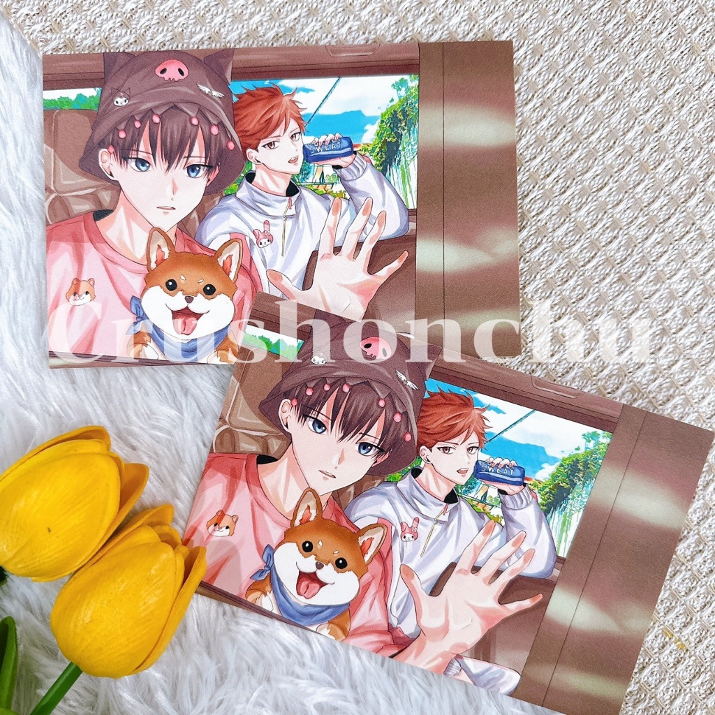 (✅พร้อมส่ง) Postcard Oikawa & Kageyama : Haikyuu! (1ใบ)