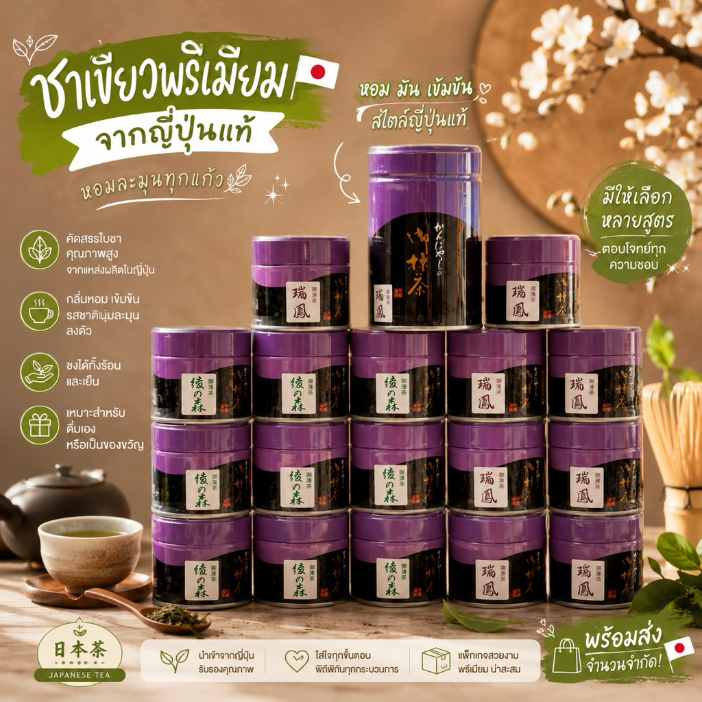 ❗️ของแท้หิ้วญี่ปุ่น❗️ Matcha จาก Kanbayashi ใครจะเอาแจ้งได้เลยค้าบ  ชงเคลียร์ ชงลาเต้ อร่อย Ayanomor