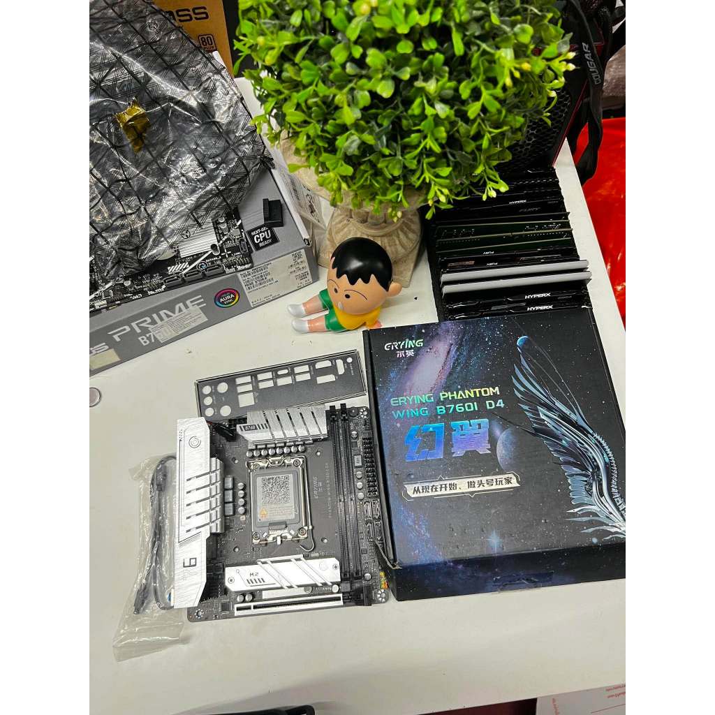 ERYING ITX B760i Motherboard Gaming DDR4 LGA1700 Support CPU 12-14th  ครบกล่อง ใช้งานปกติ ประกันร้าน
