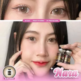 คอนแทคเลนส์ Nara Brown / Gray / Black (Wink) ขนาดบิ๊กอาย ✨ ลายฮิต Tiktok