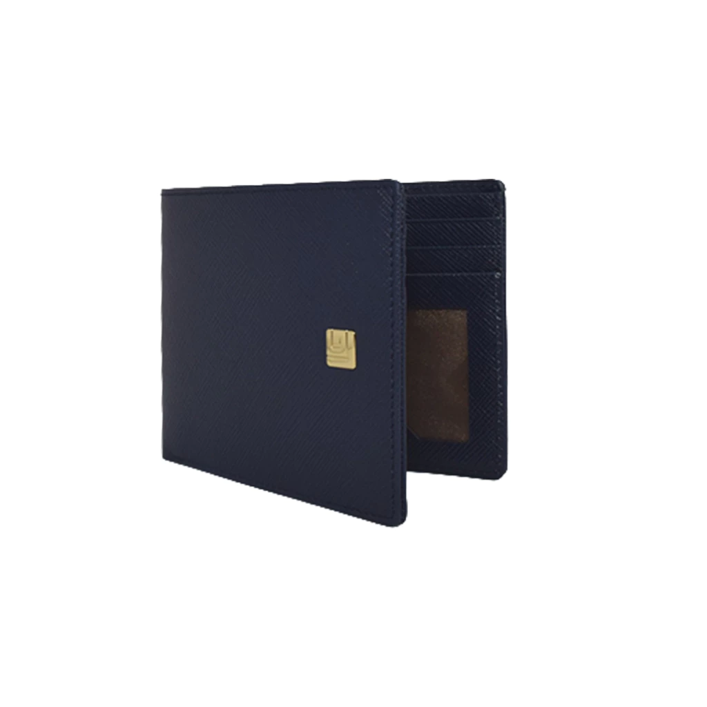 Guy Laroche กระเป๋าสตางค์หนัง พับสั้น 6 CARD สีกรมท่า รุ่น AGP08646S6NVS