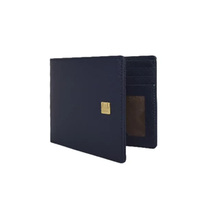 Guy Laroche กระเป๋าสตางค์หนัง พับสั้น 6 CARD สีกรมท่า รุ่น AGP08646S6NVS