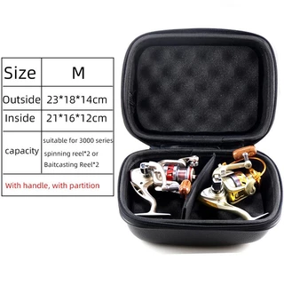 กล่องป้องกันสำหรับรอกตกปลา ทนทาน กันน้ำ เหมาะสำหรับการพกพาและการจัดเก็บอุปกรณ์ตกปลา