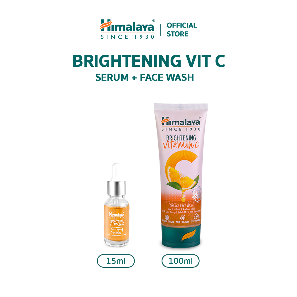 ( Bundle of 2 ) Himalaya Brightening Vitamin C - Orange Face Wash 100ml + Himalaya Brightening Vitamin C - Orange Face S