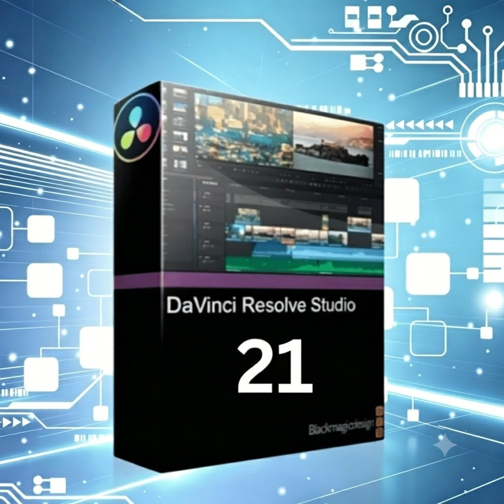 DaVinci Resolve Studio 21.x [ตัวเต็ม] โปรแกรมตัดต่อวิดีโอสำหรับ Win และ Mac