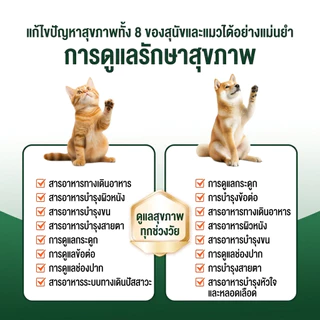 PAWSOMART วิตามินสัตว์เลี้ยง อาหารเสริมสัตว์เลี้ยง วิตามินสุนัข วิตามินแมว เสริมภูมิคุ้มกัน บำรุงขนและผิวหนัง ลดขนร่วง