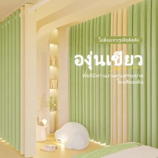 สวนโมเน็ตสไตล์ฝรั่งเศส ผ้าม่าน ม่านหน้าต่าง ม่านกันแสงuv 100% ของใช้ในห้องนอน แต่งห้องนอน กันแสง ตาไก่ จีบ