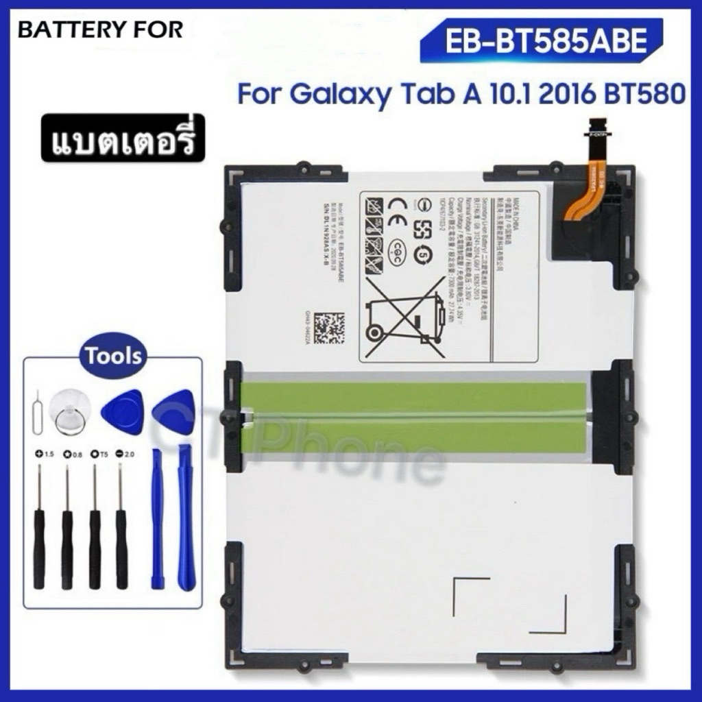 แบตเตอรี่ for Samsung Galaxy Tab 10.1 2016 T585 T585C BT580 SM-T585 battery EB-BT585ABE EB-BT585ABA 