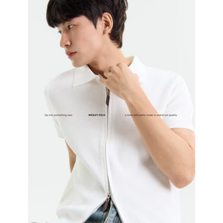 REEVE WESLEY KNIT POLO เสื้อคอปก ซิปยาว