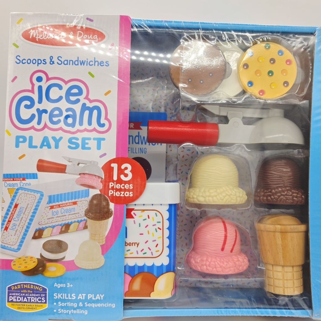 Melissa & Doug Scoops & Sandwiches Ice Cream Play Set