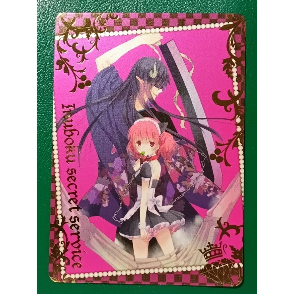 Inu x Boku SS Trading Card รหัส SP 04Roromiya Karuta และ Kagerou Shoukiin.
