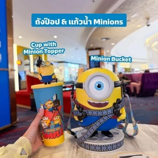 💙ส่งด่วน 💛พร้อมส่งแก้วน้ำ และถังป๊อปคอร์น Minions & Monsters ลิขสิทธิ์แท้ Major และ SF